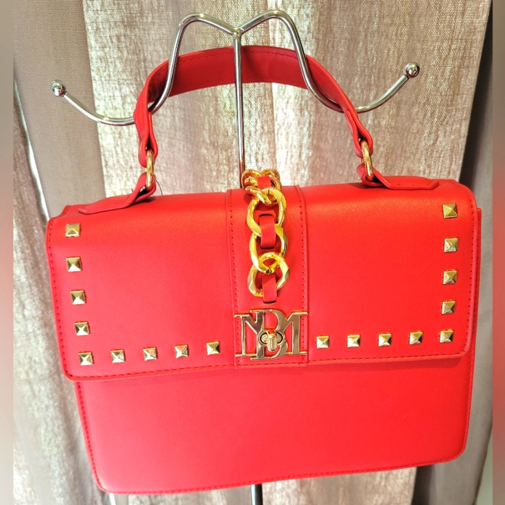 NWT Badgley Mischka Red Clutch or Crossbody Bag